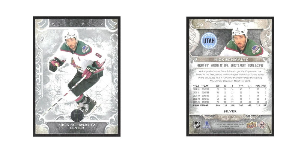 2024 Upper Deck Artifacts Nick Schmaltz Arizona Coyotes #59
