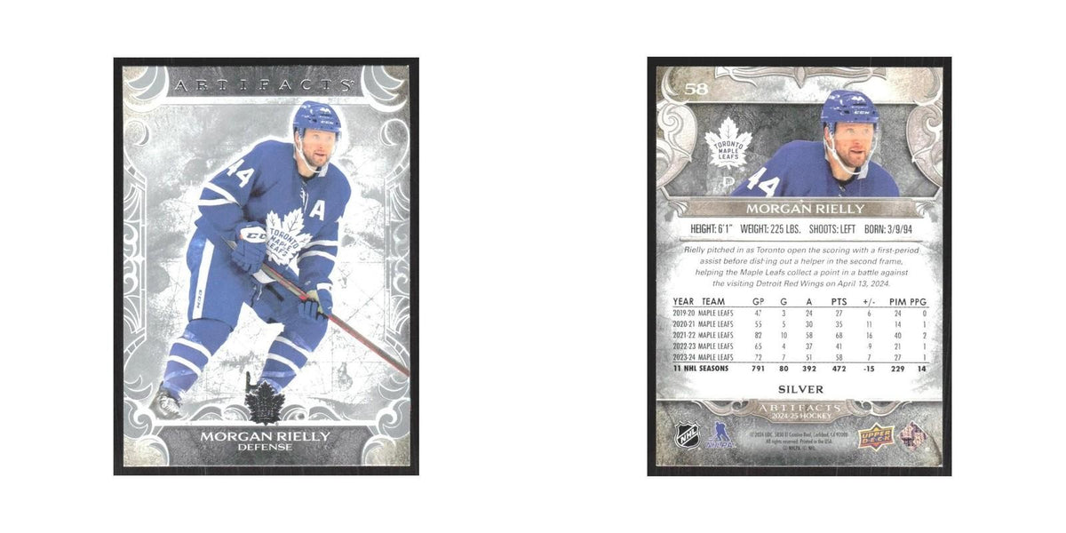 2024 Upper Deck Artifacts Morgan Rielly Toronto Maple Leafs #58
