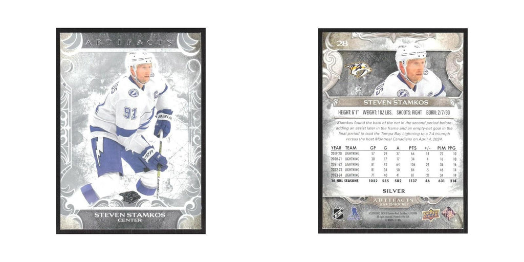 2024 Upper Deck Artifacts Steven Stamkos Tampa Bay Lightning #28