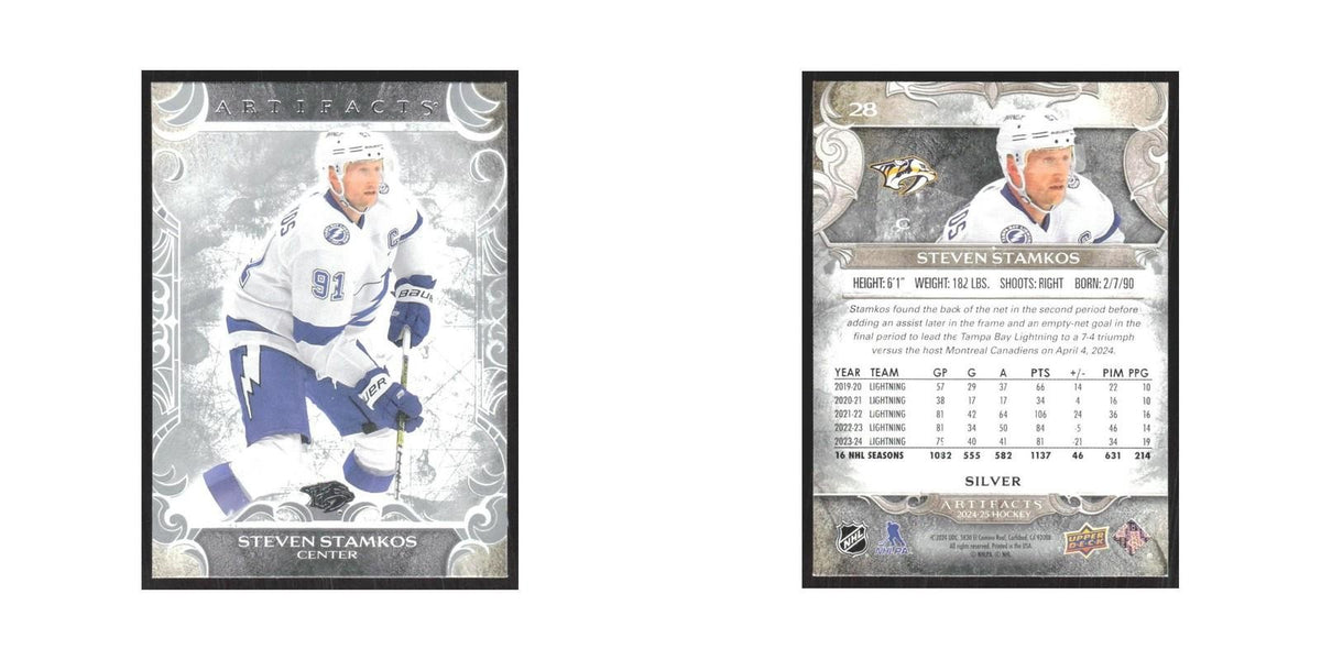 2024 Upper Deck Artifacts Steven Stamkos Tampa Bay Lightning #28