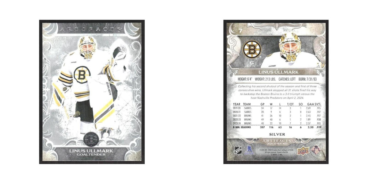 2024 Upper Deck Artifacts Linus Ullmark Ottawa Senators #7