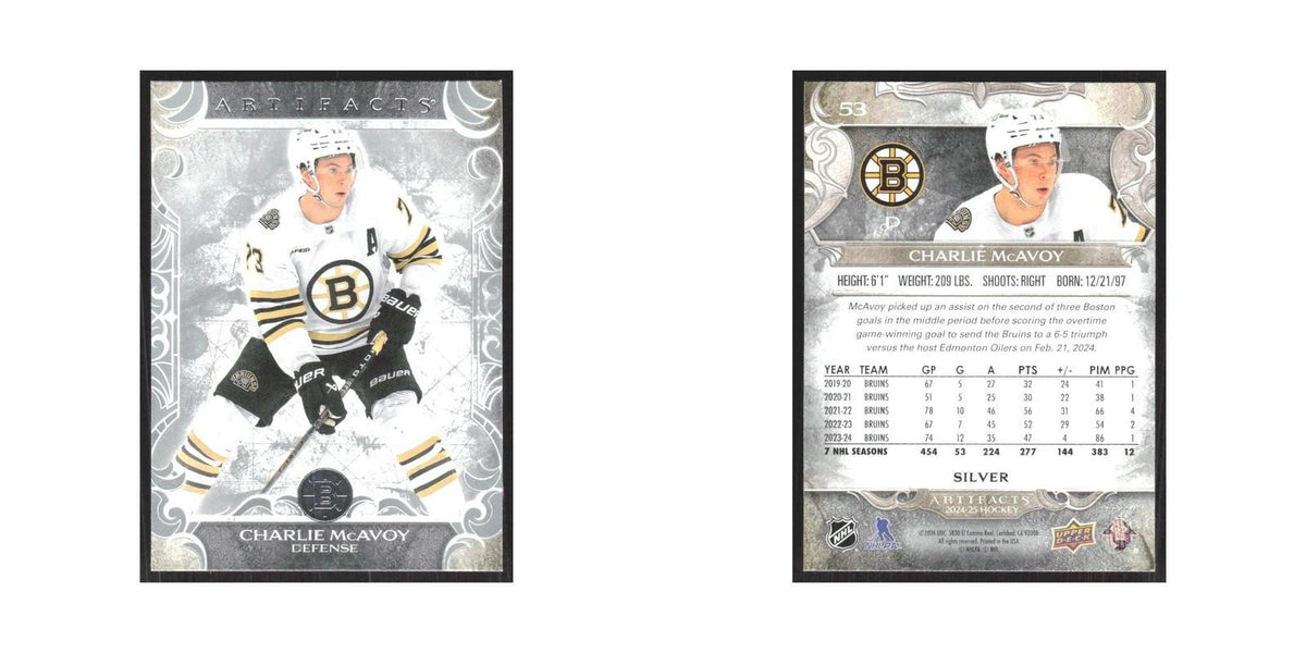 2024 Upper Deck Artifacts Charlie McAvoy Boston Bruins #53