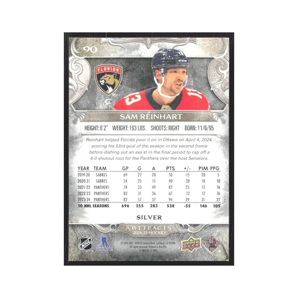2024 Upper Deck Artifacts Sam Reinhart Florida Panthers #90