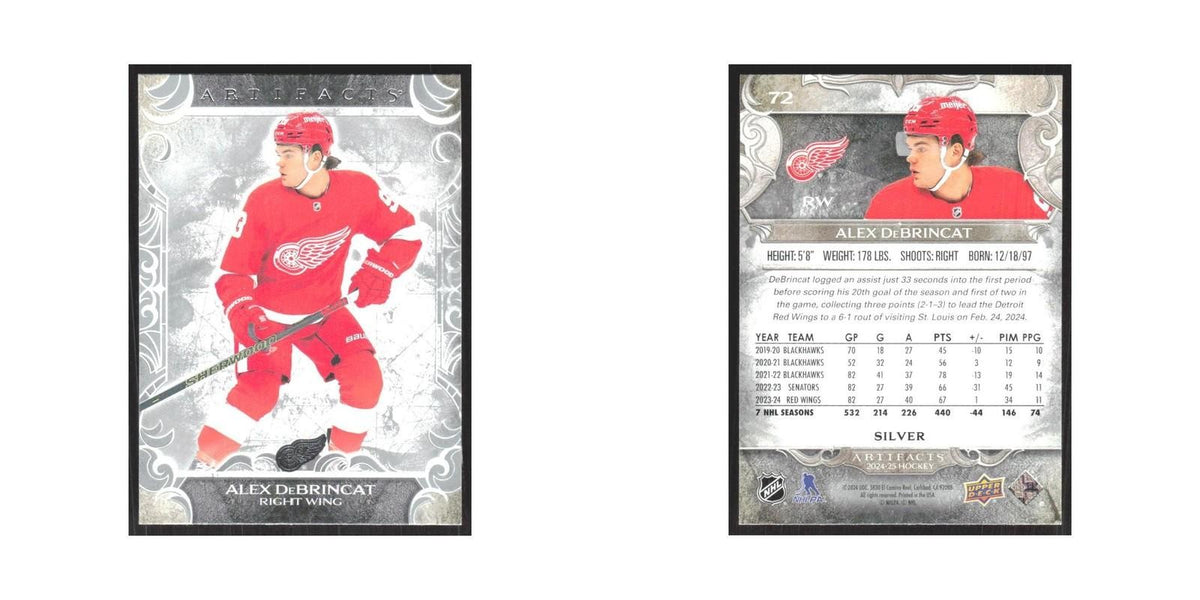 2024 Upper Deck Artifacts Alex DeBrincat Detroit Red Wings #72