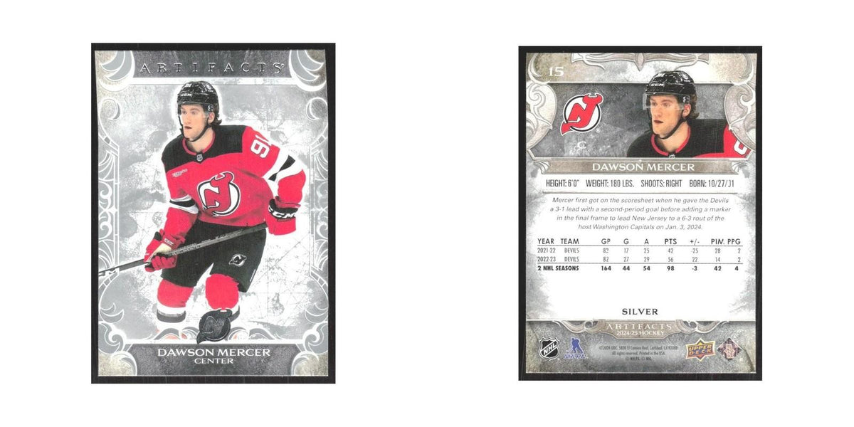 2024 Upper Deck Artifacts Dawson Mercer New Jersey Devils #15