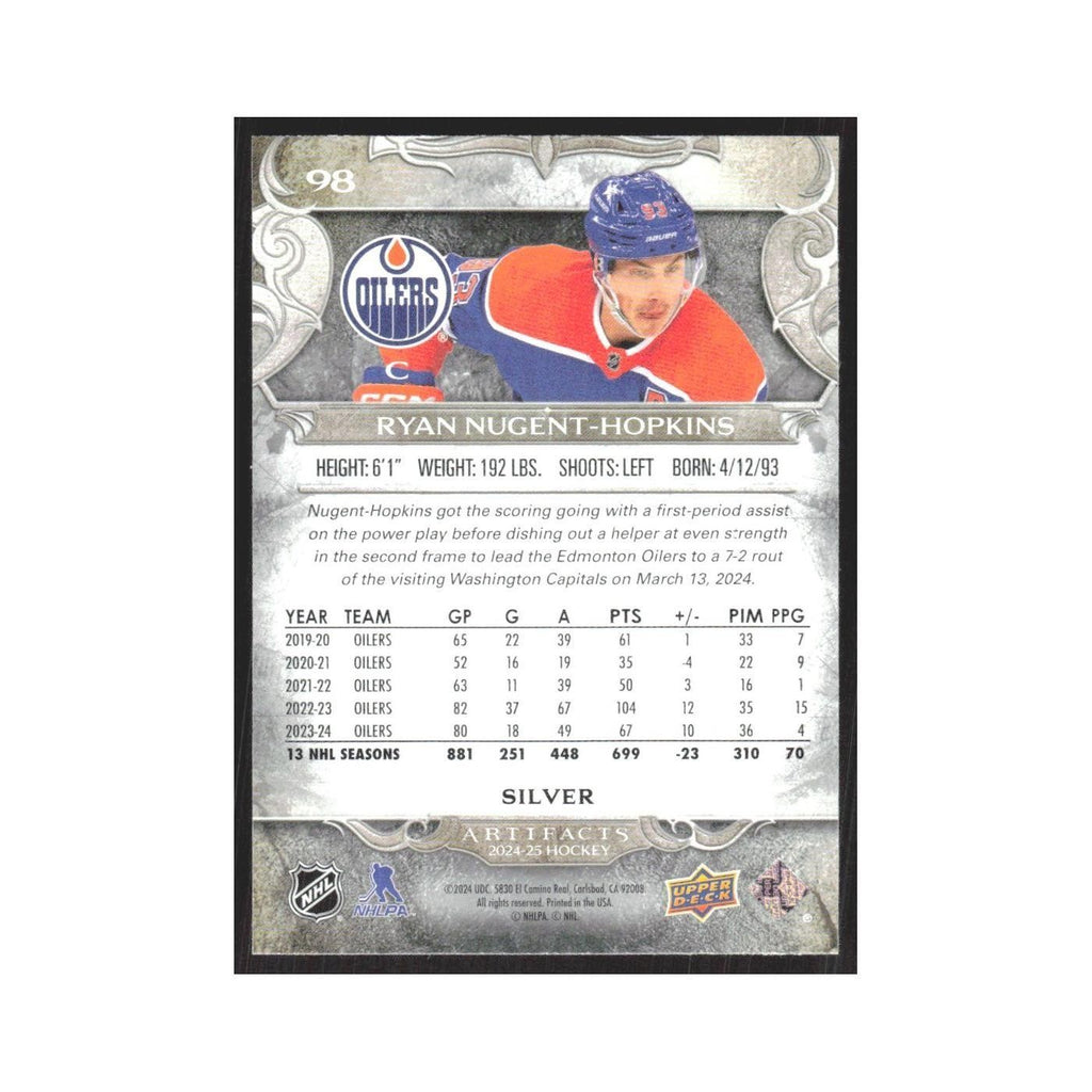 2024 Upper Deck Artifacts Ryan Nugent-Hopkins Edmonton Oilers #98