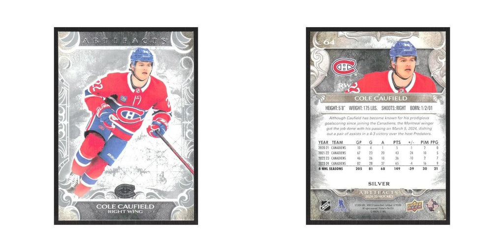 2024 Upper Deck Artifacts Cole Caufield Montreal Canadiens #64