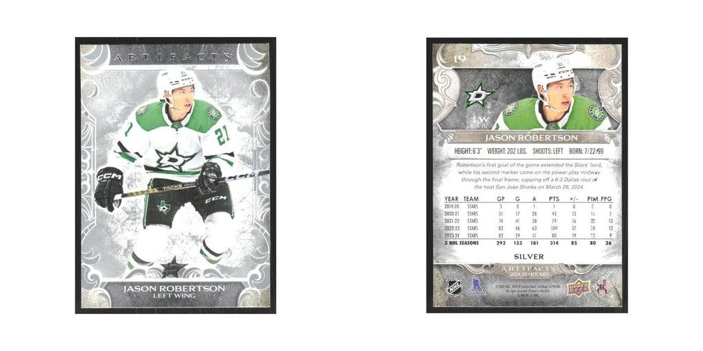 2024 Upper Deck Artifacts Jason Robertson Dallas Stars #19