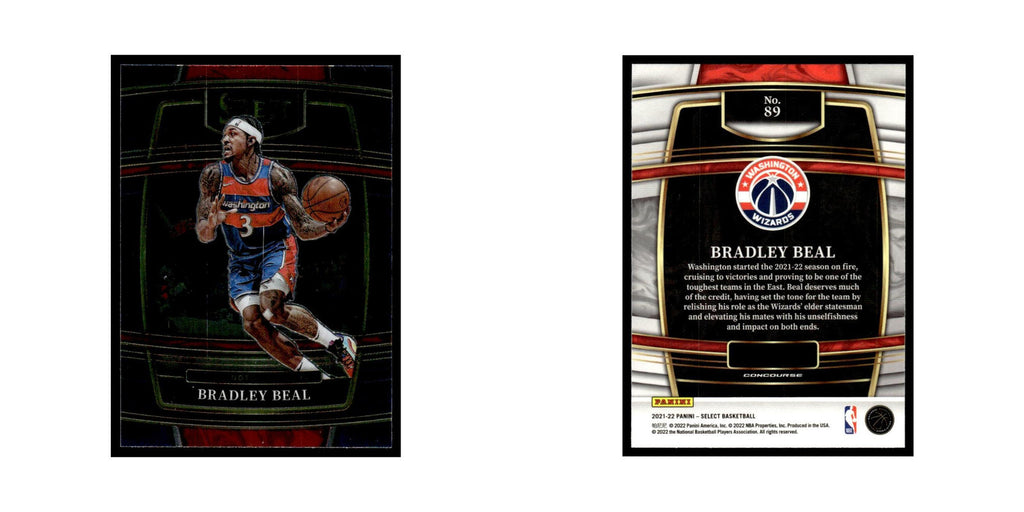 Bradley Beal 2021 Panini Select #89 Washington Wizards Basketball Card NM
