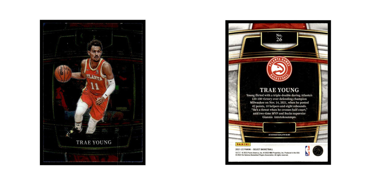 Trae Young 2021 Panini Select #26 Atlanta Hawks Basketball Card NM