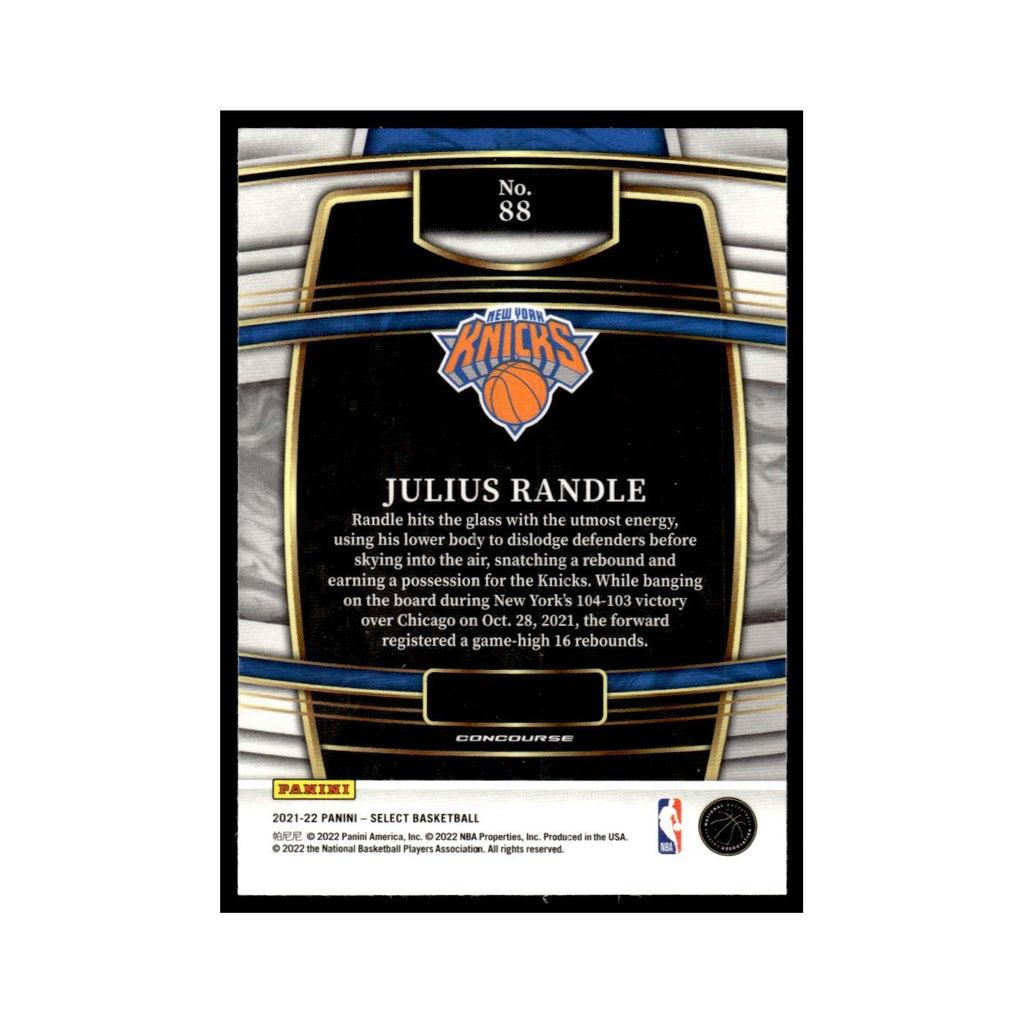 Julius Randle 2021 Panini Select #88 New York Knicks Basketball Card NM