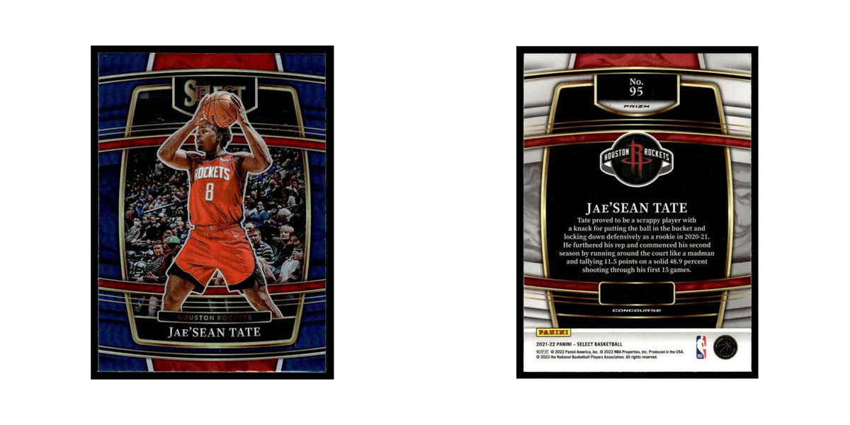 Jae'Sean Tate 2021 Panini Select #95 Houston Rockets Basketball Card NM