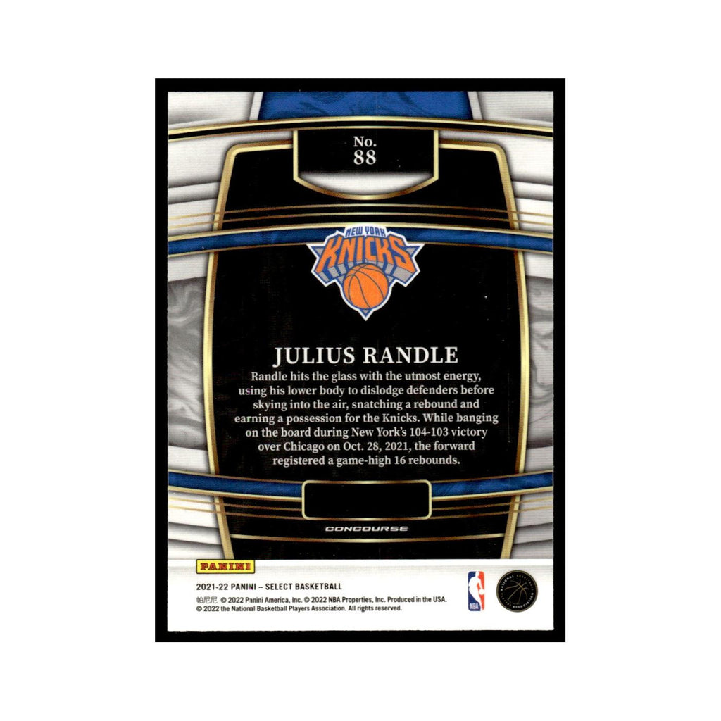 Julius Randle 2021 Panini Select #88 New York Knicks Basketball Card NM