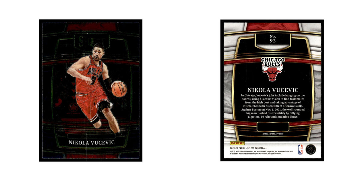 Nikola Vucevic 2021 Panini Select #92 Chicago Bulls Basketball Card NM