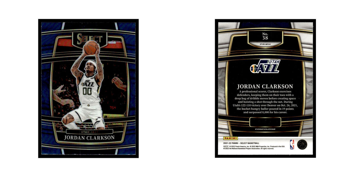 Jordan Clarkson 2021 Panini Select #38 Utah Jazz Basketball Card NM
