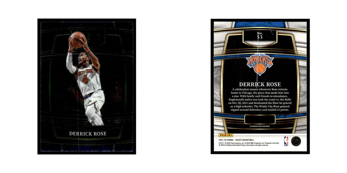 Derrick Rose 2021 Panini Select #53 New York Knicks Basketball Card NM