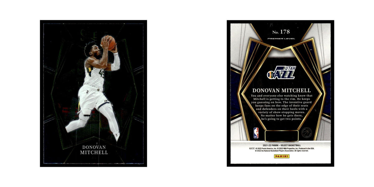 Donovan Mitchell 2021 Panini Select #178 Utah Jazz Basketball Card NM