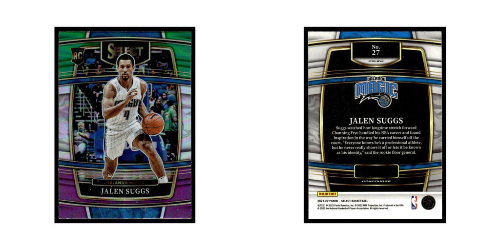 Jalen Suggs Rookie 2021 Panini Select #27 Orlando Magic Basketball Card NM