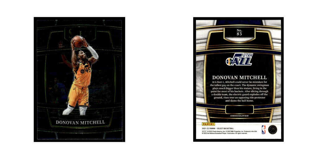 Donovan Mitchell 2021 Panini Select #83 Utah Jazz Basketball Card NM