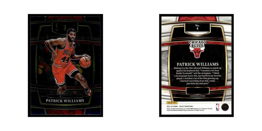 Patrick Williams 2021 Panini Select #4 Chicago Bulls Basketball Card NM