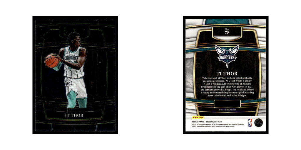 JT Thor 2021 Panini Select #78 Charlotte Hornets Basketball Card NM