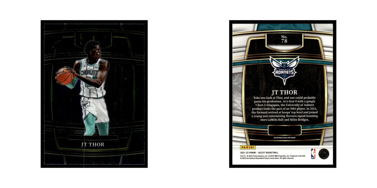 JT Thor 2021 Panini Select #78 Charlotte Hornets Basketball Card NM