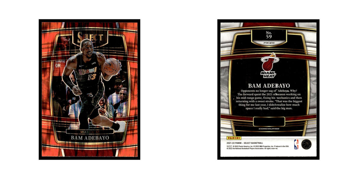 Bam Adebayo 2021 Panini Select #59 Miami Heat Basketball Card NM
