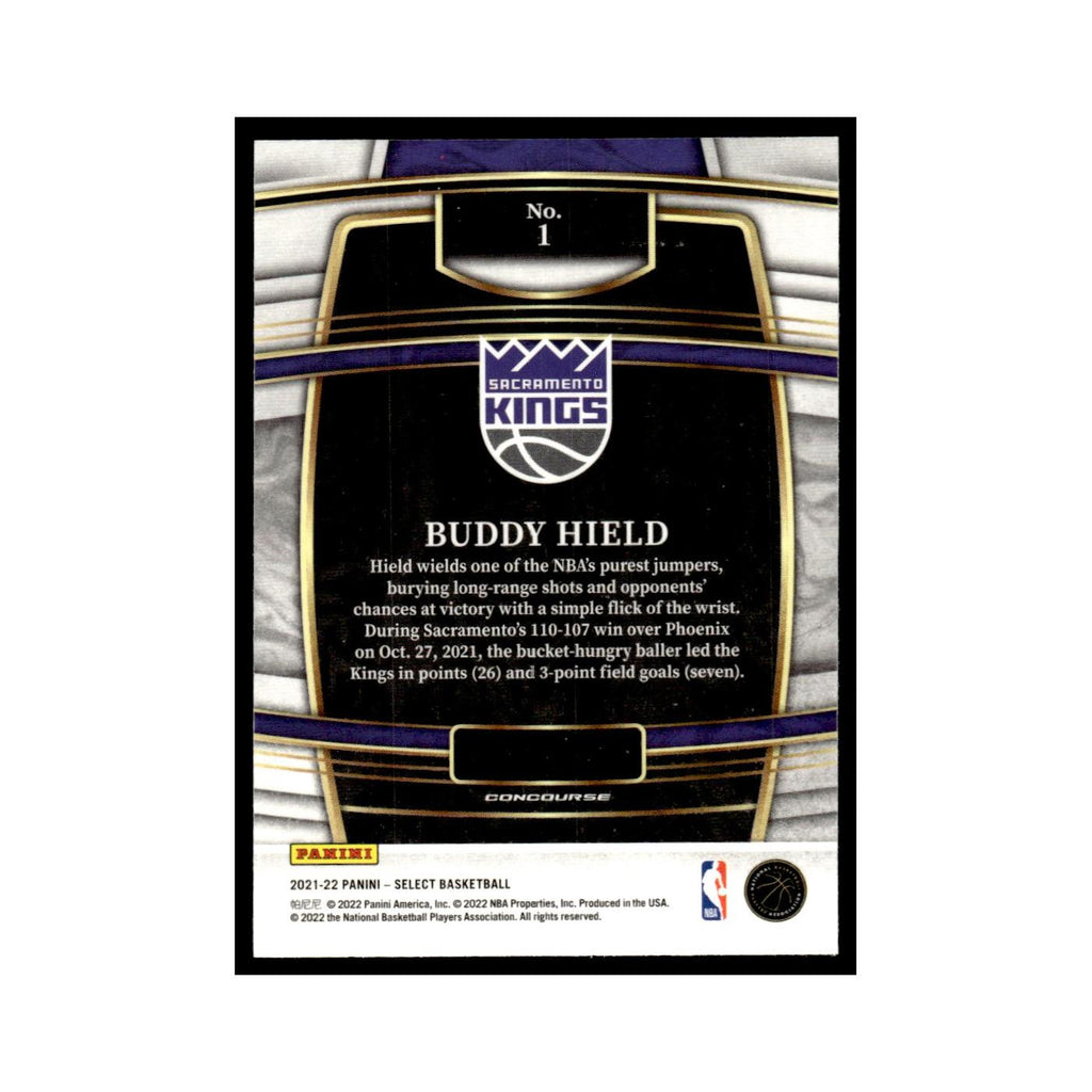 Buddy Hield 2021 Panini Select #1 Indiana Pacers Basketball Card NM
