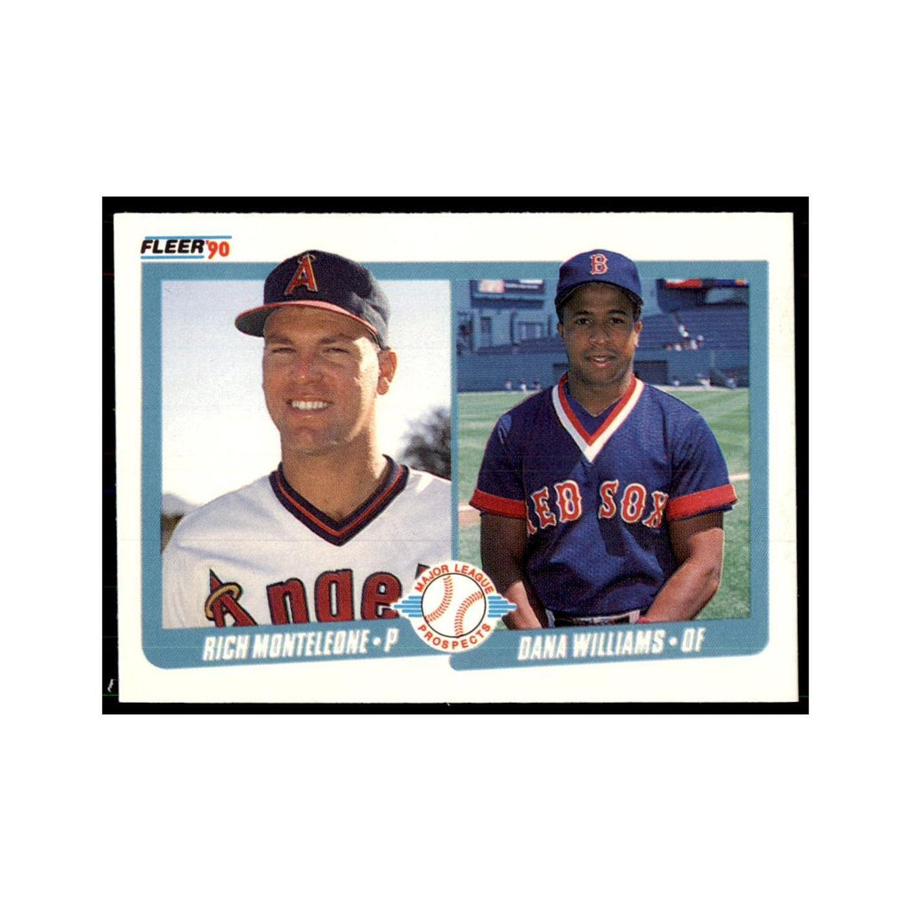 1990 Fleer Rich Monteleone/Dana Williams Baseball Cards #648