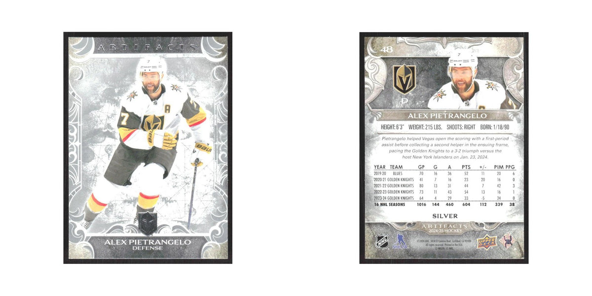 2024 Upper Deck Artifacts Alex Pietrangelo Vegas Golden Knights #48