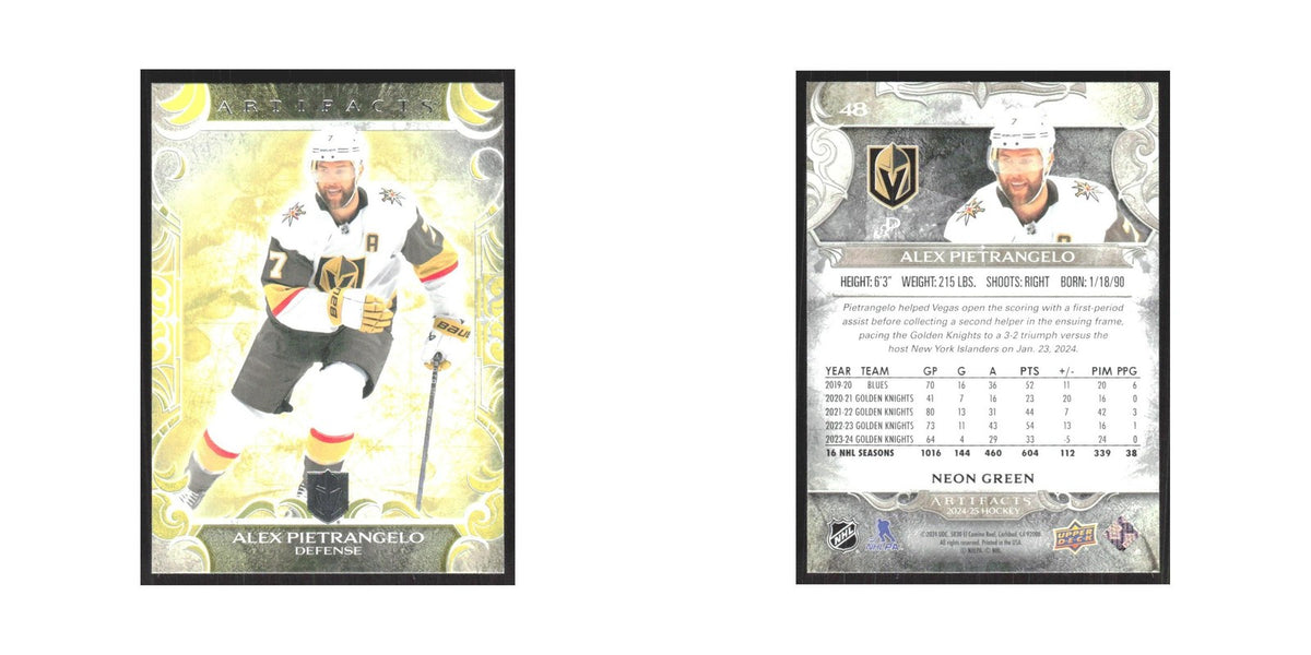 2024 Upper Deck Artifacts Alex Pietrangelo Vegas Golden Knights #48