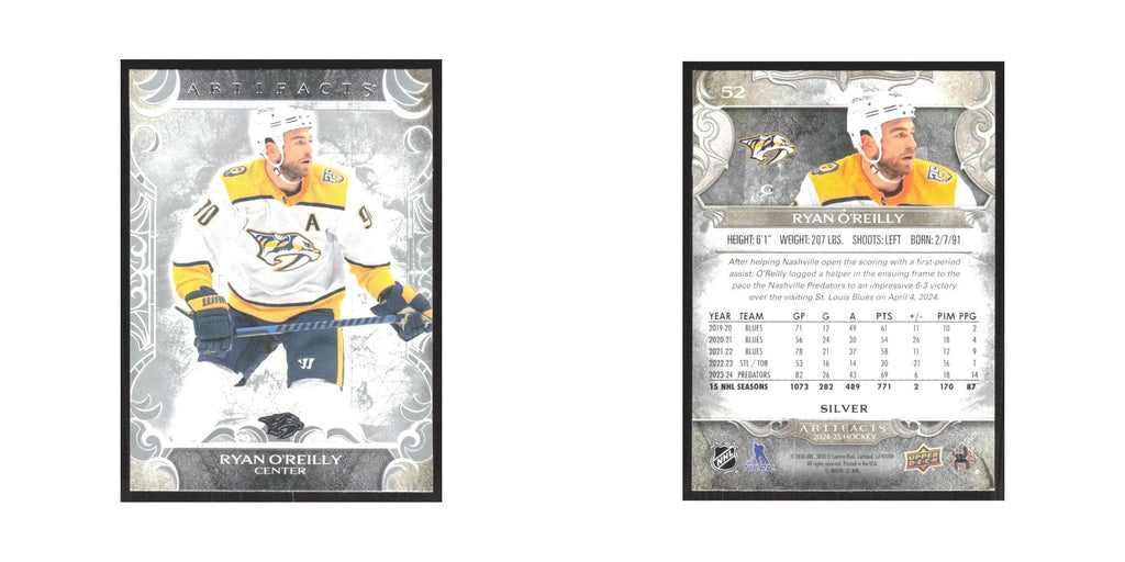 2024 Upper Deck Artifacts Ryan O'Reilly Nashville Predators #52