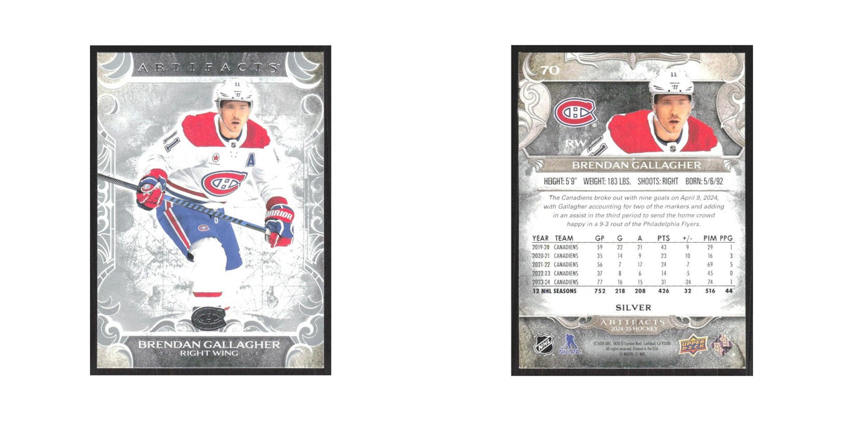 2024 Upper Deck Artifacts Brendan Gallagher Montreal Canadiens #70