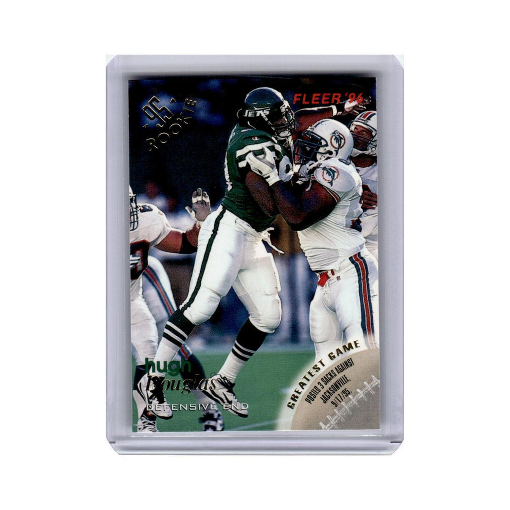 Hugh Douglas 1996 Fleer #95 New York Jets Football Card NM