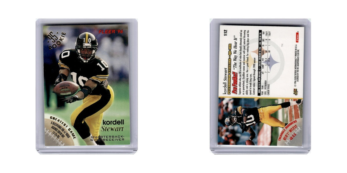 Kordell Stewart 1996 Fleer #112 Pittsburgh Steelers Football Card NM