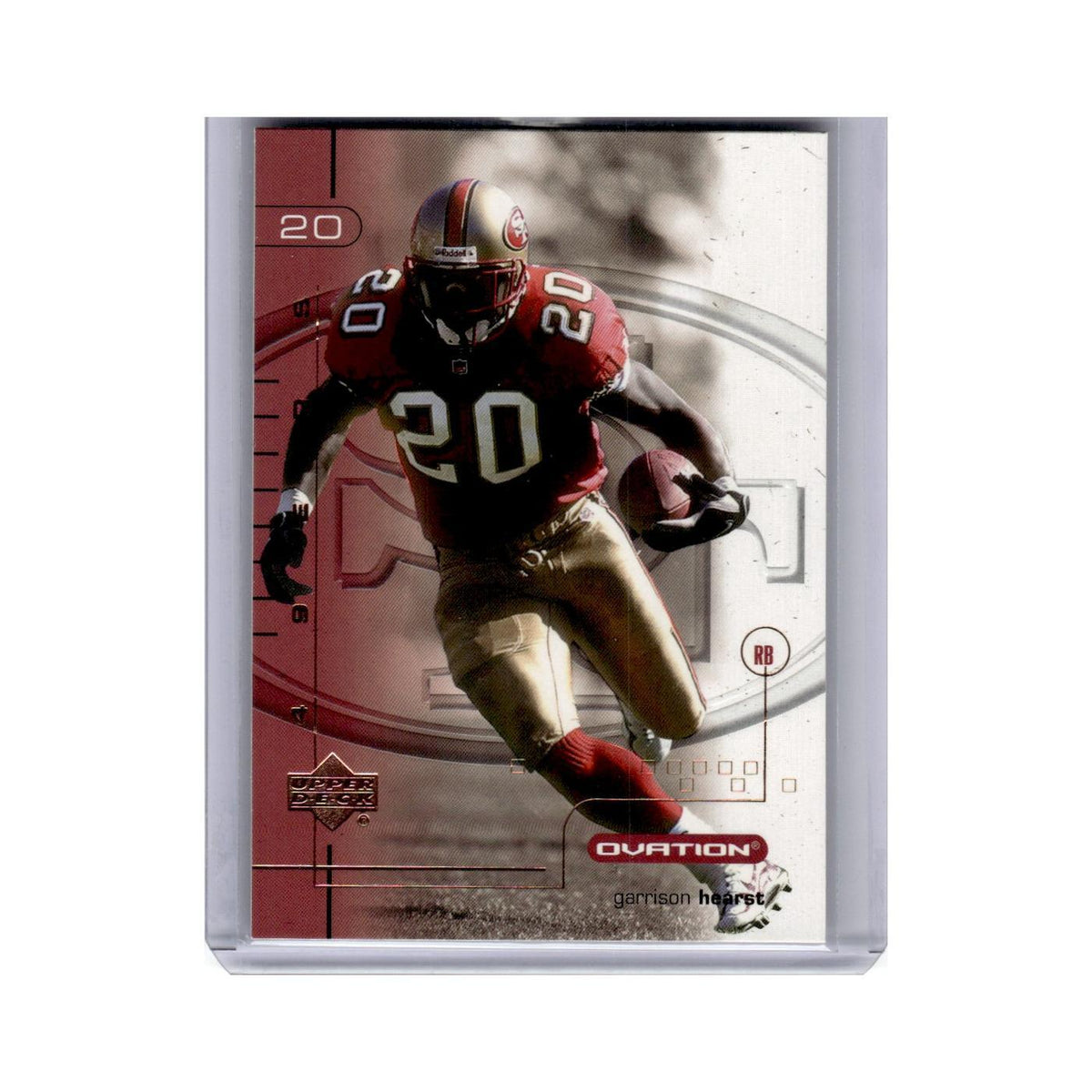 Garrison Hearst 2001 Upper Deck Ovation #78 San Francisco 49ers Football Card NM