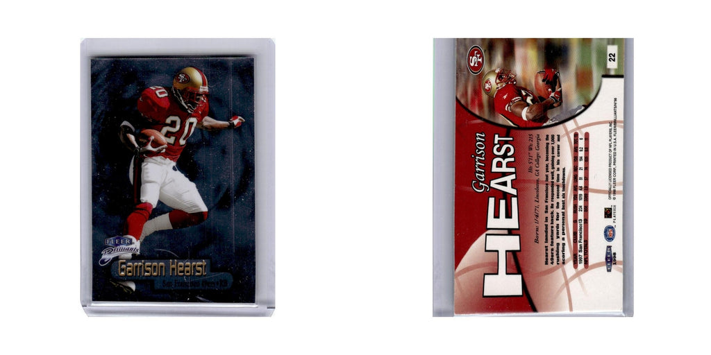 Garrison Hearst 1998 Fleer Brilliants #22 San Francisco 49ers Football Card NM