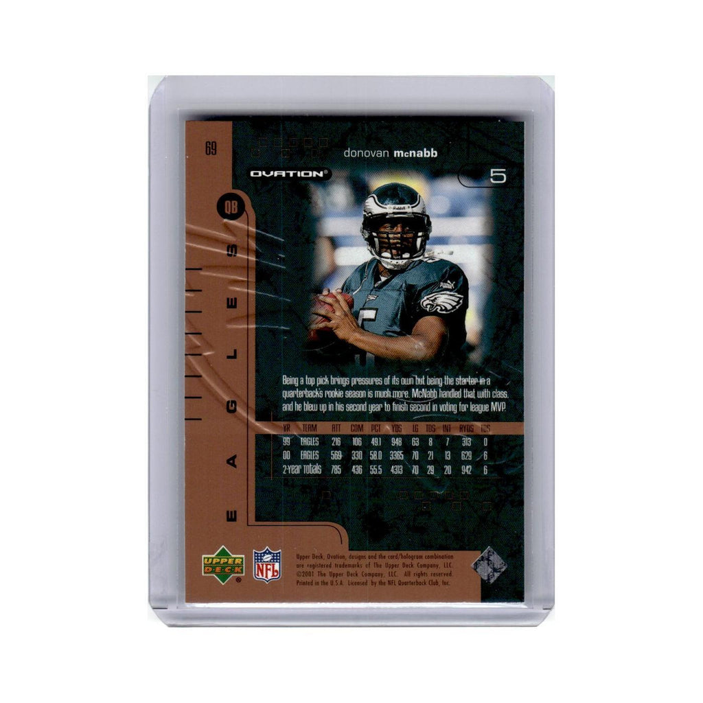 Donovan McNabb 2001 Upper Deck Ovation #69 Philadelphia Eagles Football Card NM