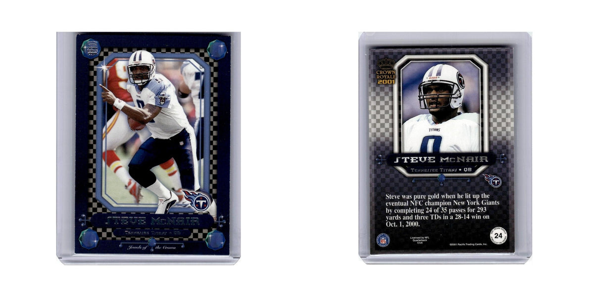 Steve McNair 2001 Pacific Crown Royale #24 Tennessee Titans Football Card NM