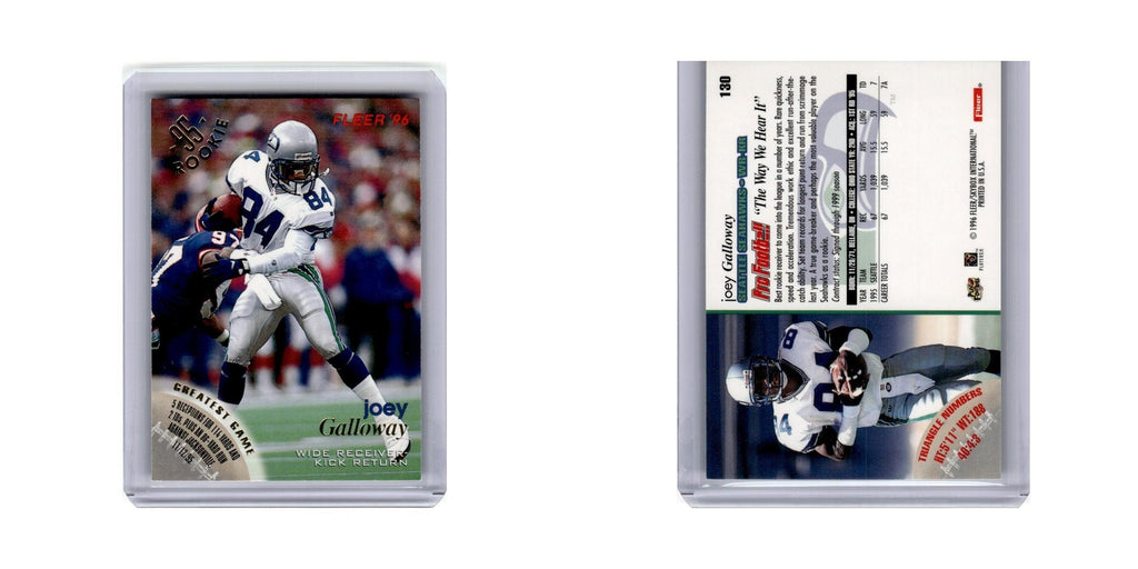 Joey Galloway 1996 Fleer #130 Seattle Seahawks Football Card NM