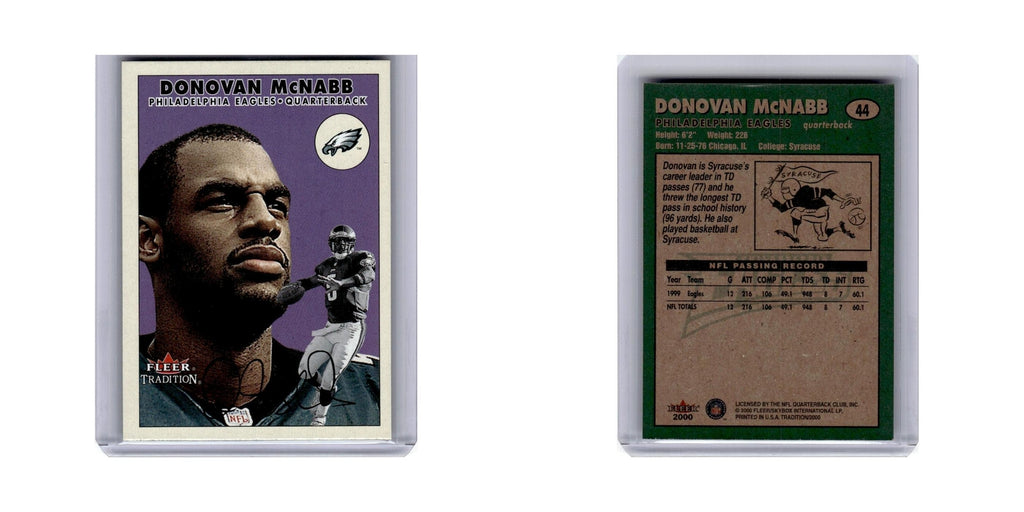 Donovan McNabb 2000 Fleer Tradition #44 Philadelphia Eagles Football Card NM