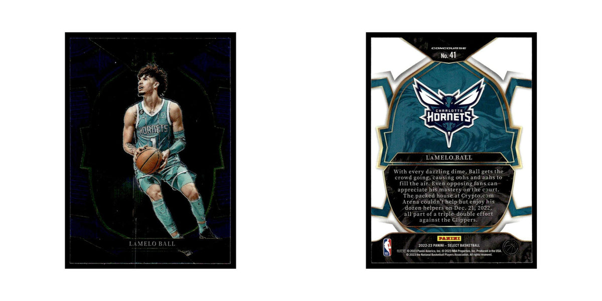 LaMelo Ball 2022 Panini Select #41 Charlotte Hornets Basketball Card NM