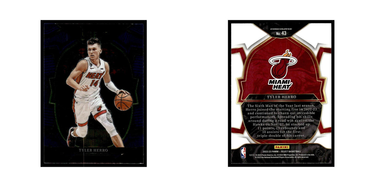 Tyler Herro 2022 Panini Select #43 Miami Heat Basketball Card NM