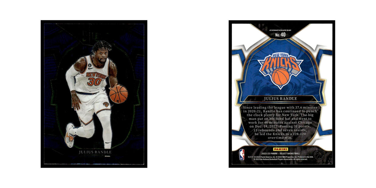 Julius Randle 2022 Panini Select #40 New York Knicks Basketball Card NM