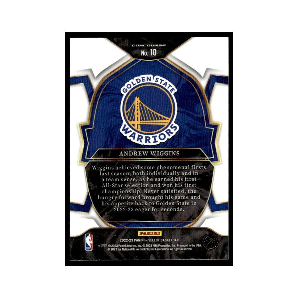 Andrew Wiggins 2022 Panini Select #10 Golden State Warriors Basketball Card NM