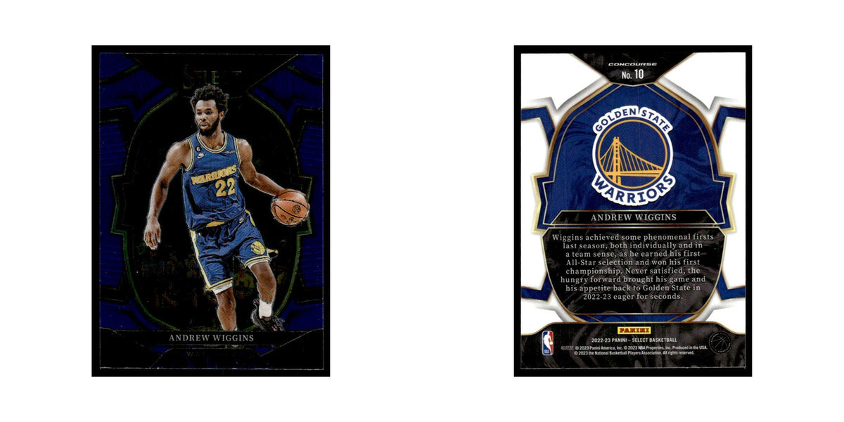 Andrew Wiggins 2022 Panini Select #10 Golden State Warriors Basketball Card NM