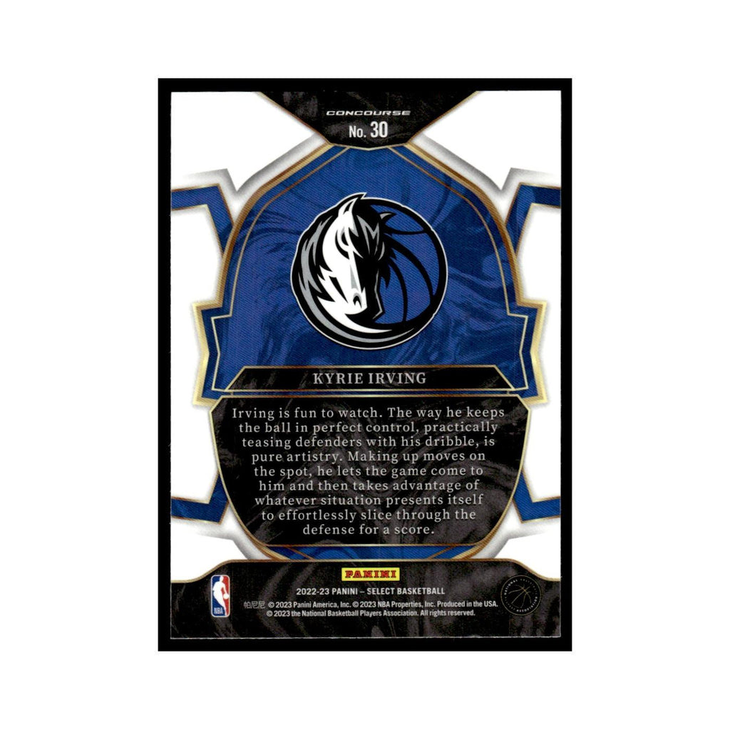 Kyrie Irving 2022 Panini Select #30 Dallas Mavericks Basketball Card NM