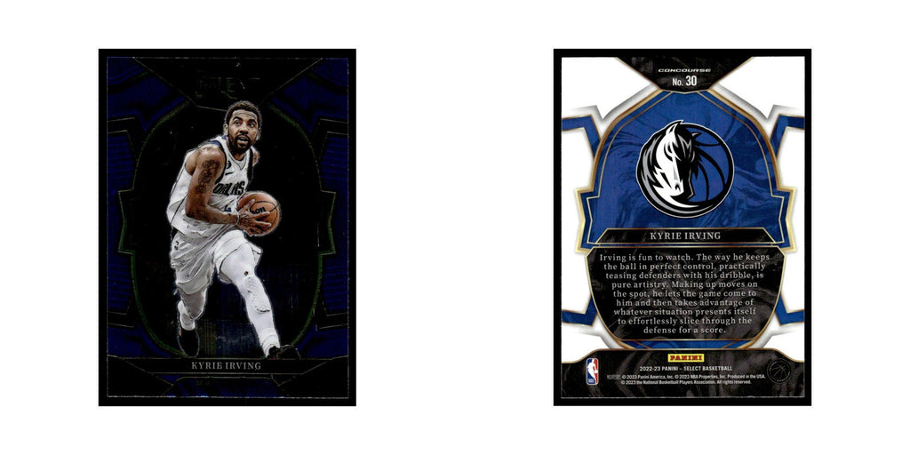 Kyrie Irving 2022 Panini Select #30 Dallas Mavericks Basketball Card NM