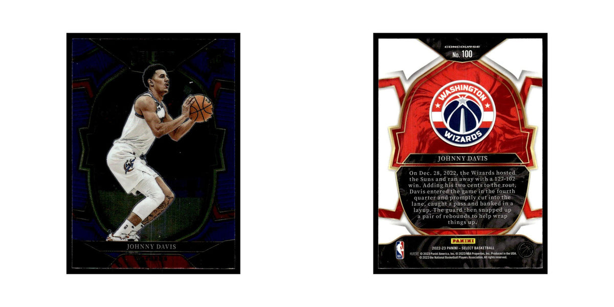 Johnny Davis 2022 Panini Select #100 Washington Wizards Basketball Card NM