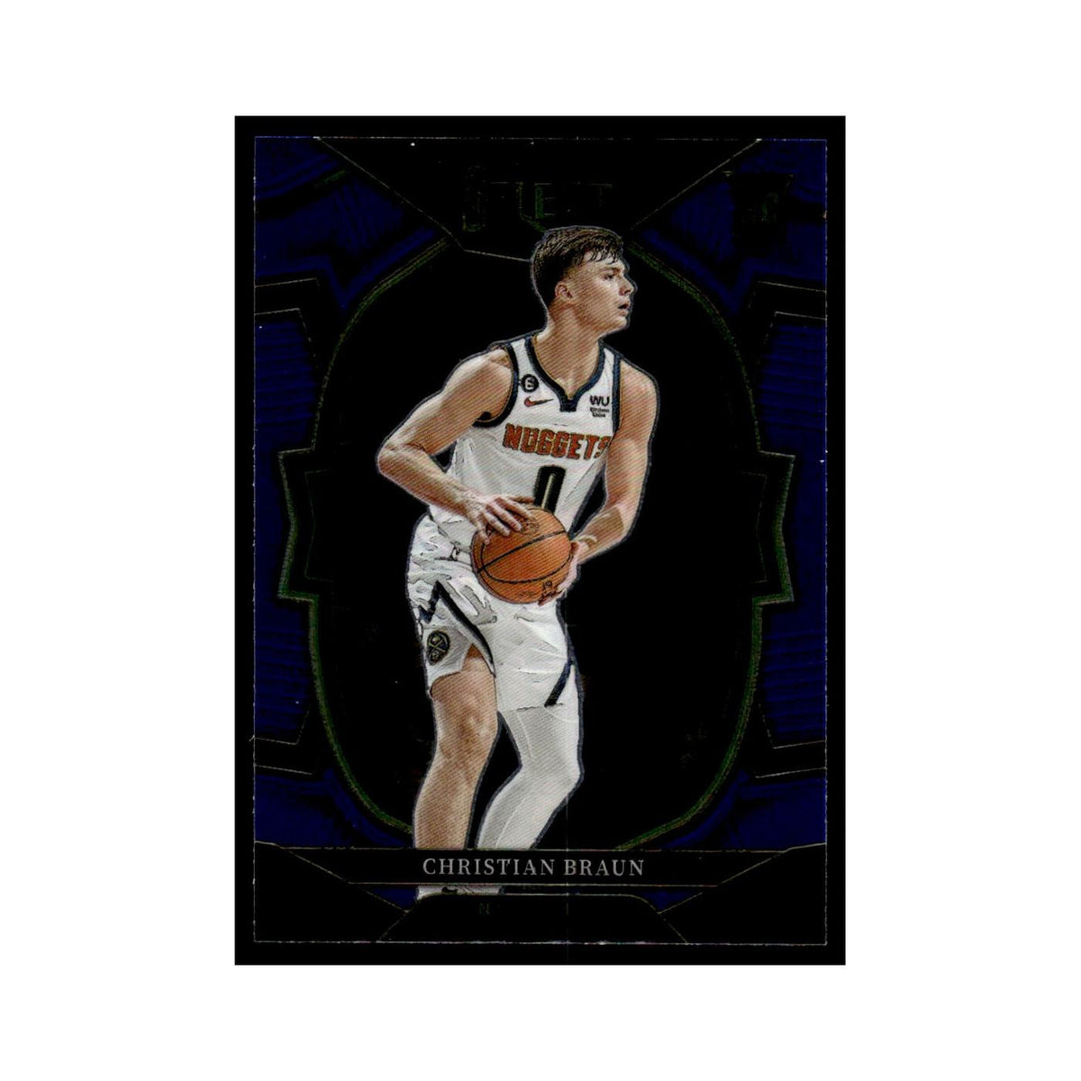 Christian Braun 2022 Panini Select #85 Denver Nuggets Basketball Card NM